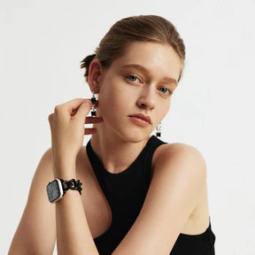 Black Link Bracelet Apple Watch Strap